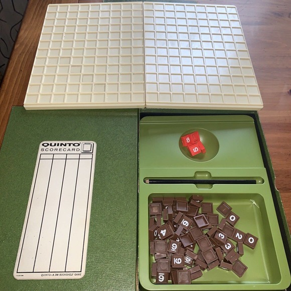 3M Games 968 Quinto Board Game 3m Company Complete Game Of Fives Numbers Poshmark